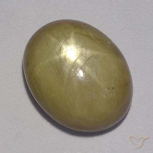 Zafiro estrella Amarillo dorado natural de 16.71 ct, Ovalada, Opaco