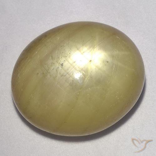 35.27ct Natural Amarillo medio Zafiro estrella, Ovalada, Opaco