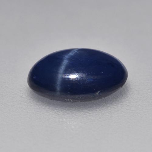 Zafiro estrella Azul crepúsculo natural de 0.98 ct, Corte Óvalo, Translúcido