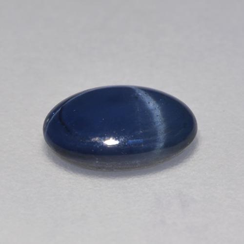 Zafiro estrella azul natural de 0,96 ct, corte óvalo, translúcido