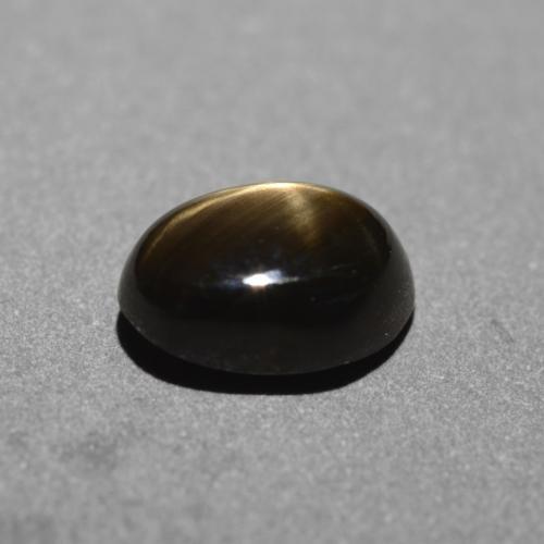 Zafiro estrella Negro natural de 1.45 ct, Corte Óvalo, Opaco