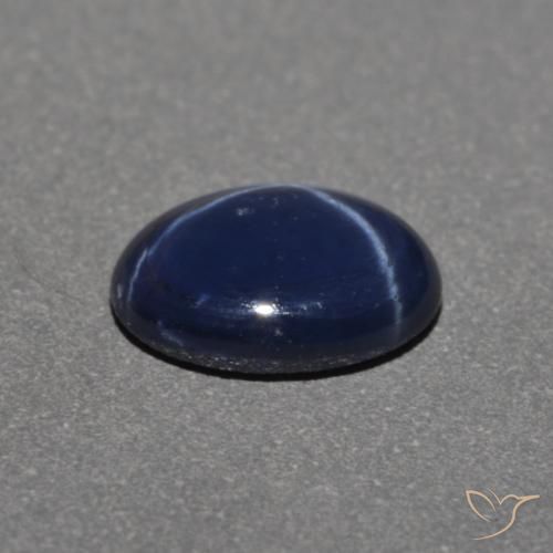 Zafiro estrella Azul crepúsculo natural de 0.92 ct, Ovalada, Opaco