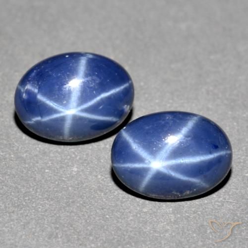 1.84ctw Natural Azul marino Zafiro estrella, Ovalada, Translúcido