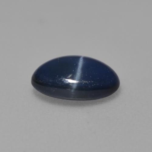 Zafiro estrella Azul real natural de 0.92 ct, Corte Óvalo, Translúcido