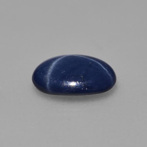 Zafiro estrella Azul real natural de 0.78 ct, Corte Óvalo, Translúcido