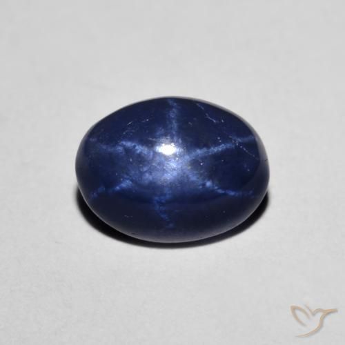 1.82ct Natural Azul marino Zafiro estrella, Ovalada, Opaco