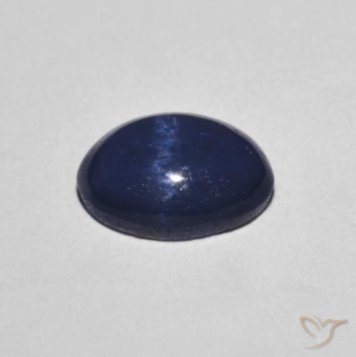 Zafiro estrella Azul marino natural de 1.82 ct, Ovalada, Opaco