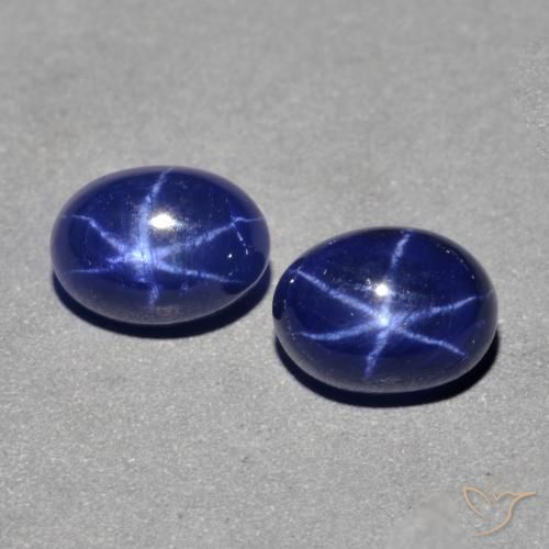 3.46ctw Natural Azul marino Zafiro estrella, Ovalada, Opaco