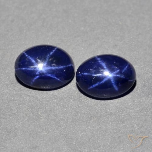 2.48ctw Natural Azul marino Zafiro estrella, Ovalada, Opaco