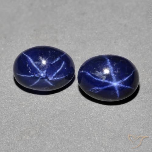 3.18ctw Natural Azul marino Zafiro estrella, Ovalada, Opaco