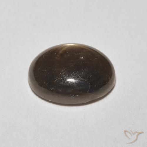 Zafiro estrella Negro natural de 4.26 ct, Ovalada, Opaco