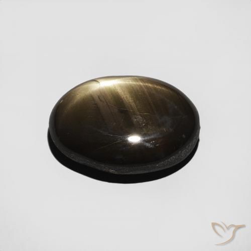 Zafiro estrella Negro natural de 4.82 ct, Ovalada, Opaco