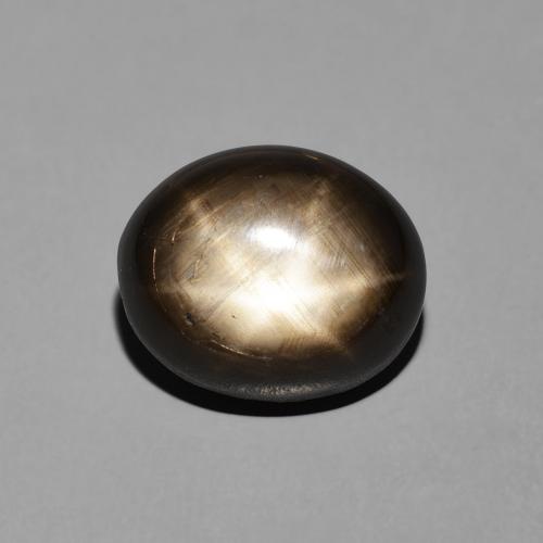 7.81ct Natural Negro Zafiro estrella, Ovalada, Opaco