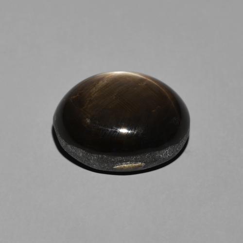 Zafiro estrella Negro natural de 7.81 ct, Ovalada, Opaco