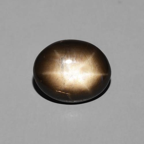 2.26ct Natural Negro Zafiro estrella, Ovalada, Opaco