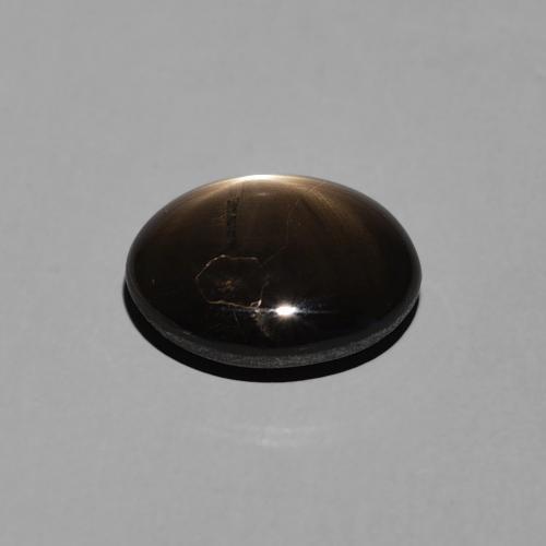 Zafiro estrella Negro natural de 2.26 ct, Ovalada, Opaco