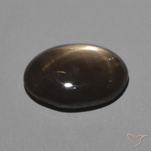 Zafiro estrella Negro natural de 2.95 ct, Ovalada, Opaco