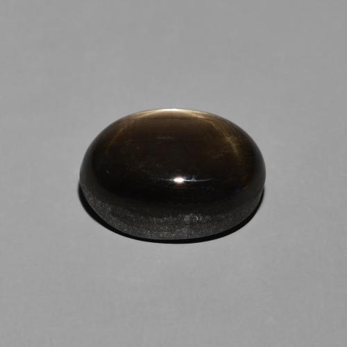 Zafiro estrella Negro natural de 5.94 ct, Ovalada, Opaco