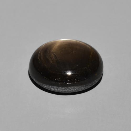 Zafiro estrella Negro natural de 5.23 ct, Ovalada, Opaco