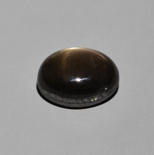 Zafiro estrella Negro natural de 4.38 ct, Ovalada, Opaco