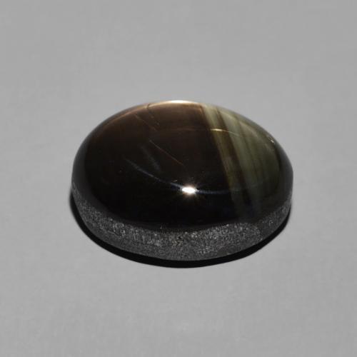 Zafiro estrella Negro natural de 5.17 ct, Ovalada, Opaco