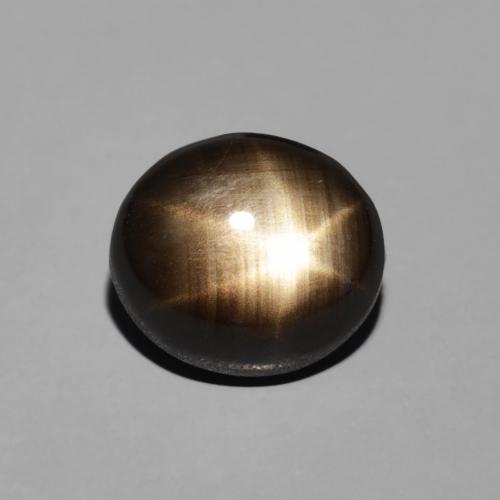 2.74ct Natural Negro Zafiro estrella, Ovalada, Opaco