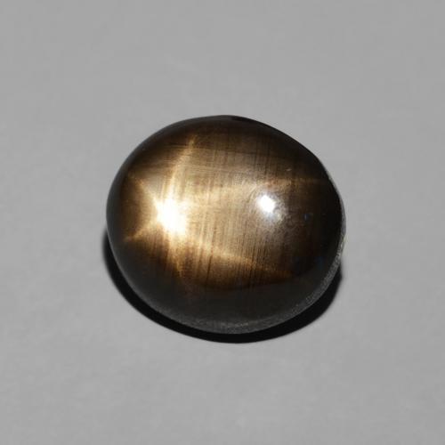 Zafiro estrella Negro natural de 2.74 ct, Ovalada, Opaco