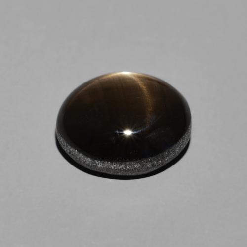 Zafiro estrella Negro natural de 2.74 ct, Ovalada, Opaco