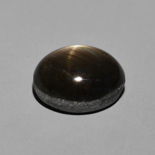 Zafiro estrella Negro natural de 4.06 ct, Ovalada, Opaco