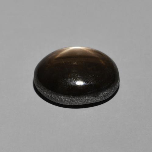 Zafiro estrella Negro natural de 4.70 ct, Ovalada, Opaco
