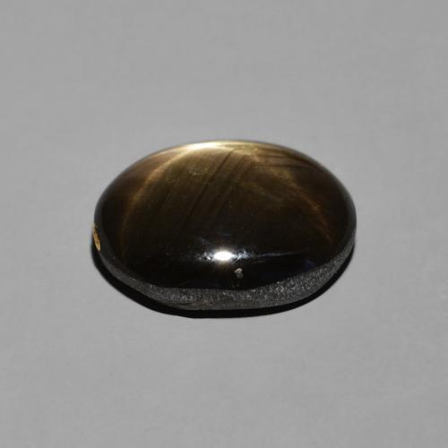 Zafiro estrella Negro natural de 4.00 ct, Ovalada, Opaco