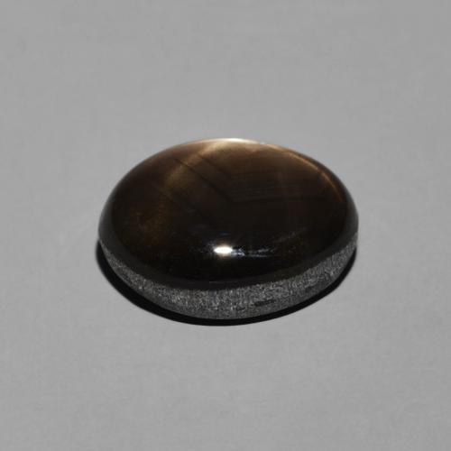 Zafiro estrella Negro natural de 3.88 ct, Ovalada, Opaco