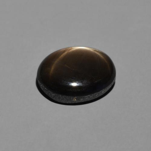 Zafiro estrella Negro natural de 2.92 ct, Ovalada, Opaco