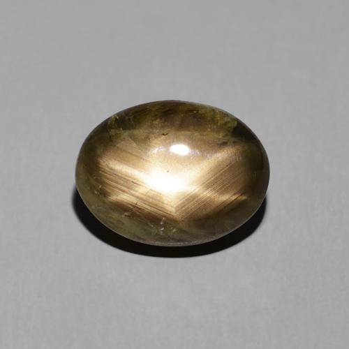 4.38ct Natural Negro Zafiro estrella, Ovalada, Opaco