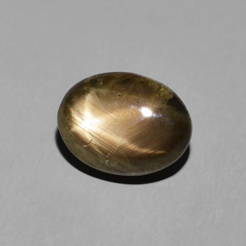 Zafiro estrella Negro natural de 4.38 ct, Ovalada, Opaco