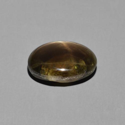 Zafiro estrella Negro natural de 4.38 ct, Ovalada, Opaco