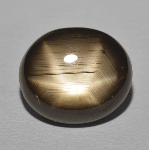 20.30ct Natural Negro Zafiro estrella, Ovalada, Opaco