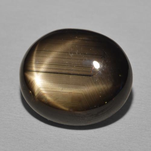 Zafiro estrella Negro natural de 20.30 ct, Ovalada, Opaco