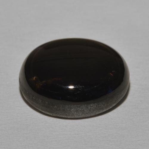 Zafiro estrella Negro natural de 20.30 ct, Ovalada, Opaco