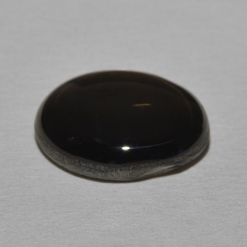 Zafiro estrella Negro natural de 11.05 ct, Ovalada, Opaco