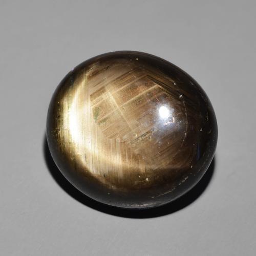 Zafiro estrella Negro natural de 41.19 ct, Ovalada, Opaco