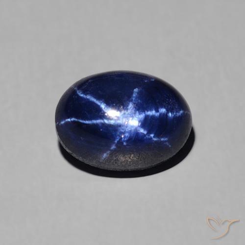 1.80ct Natural Azul marino Zafiro estrella, Ovalada, Opaco