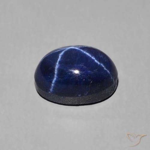 Zafiro estrella Azul marino natural de 1.80 ct, Ovalada, Opaco