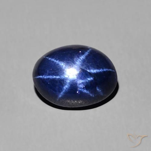 1.95ct Natural Azul marino Zafiro estrella, Ovalada, Opaco