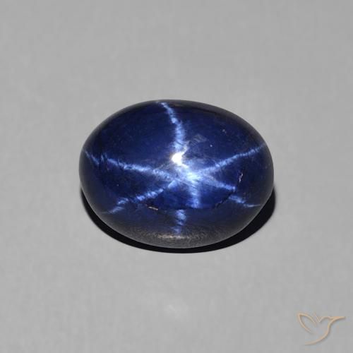 1.88ct Natural Azul marino Zafiro estrella, Ovalada, Opaco