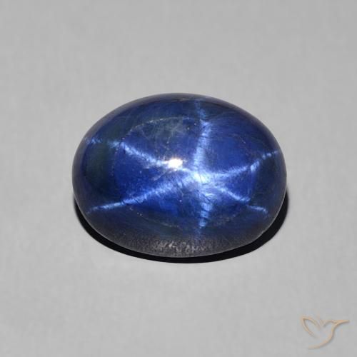 2.76ct Natural Azul marino Zafiro estrella, Ovalada, Opaco