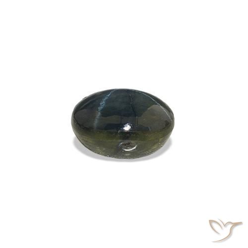 Zafiro estrella Azul noche natural de 0.58 ct, Corte Óvalo, Opaco
