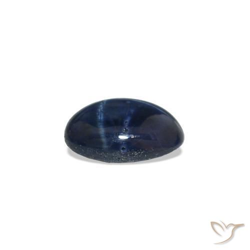 Zafiro estrella Azul marino intenso natural de 0.61 ct, Ovalada, Opaco