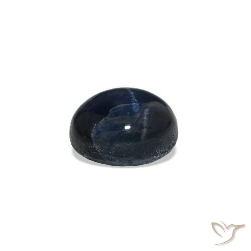 Zafiro estrella Azul marino intenso natural de 0.80 ct, Ovalada, Opaco