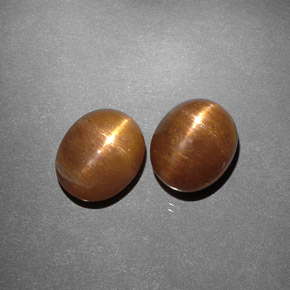 Gemas de Piedra solar estrella Marrón-oro natural de  ct, Corte Óvalo, Opaco